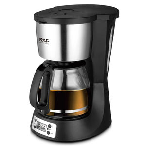 Strong Brew 1,5 L <span class=keywords><strong>Filtre</strong></span> réutilisable Anti-goutte Cafetière noire Cafetière programmable <span class=keywords><strong>avec</strong></span> fonction de maintien au chaud - Product Image 3