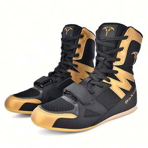 Chaussures de combat professionnelles personnalisées 4 couleurs pour hommes, chaussures d'entraînement de mouvement, chaussures de musculation, bottes de boxe pour femmes, chaussures de squat - Product Image 1