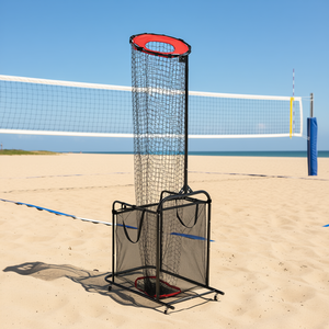Red de entrenamiento para colocadores de voleibol, altura y ángulo ajustables, 4 x 11 pies, construcción metálica, para práctica en playa - Product Image 2