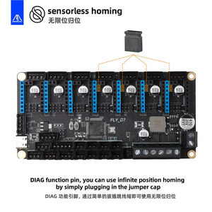 Êm dịu Fly D7 7 trục điều khiển Hội Đồng Quản trị cho klipper 3D máy in voron 2.4 đinh ba v0.1 Ender 3 chi phí thấp DIY Mainboard - Product Image 6