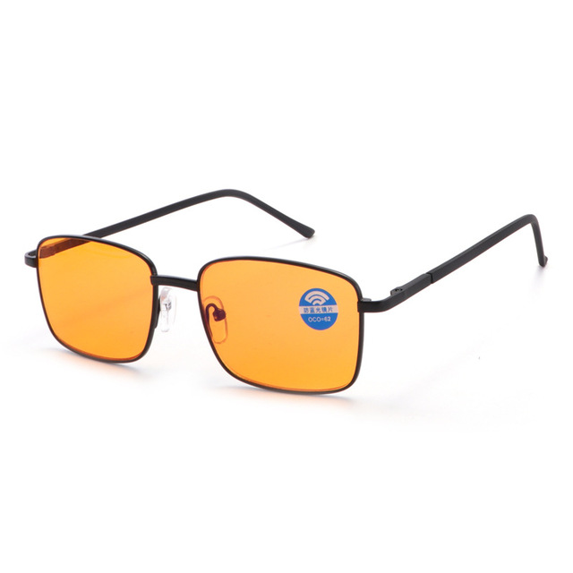 High Quality Spring Hinges Orange Anti Blue Light Blocking Glasses for Better Sleep Light Sensitivity Blue Light Blocker