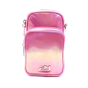 Best Korean Quality Strawberry Pink Crossbody <b>Bag</b> With Metallic Touch Material Perfect Size For Cell Phone And <b>Camera</b> Storage - Product Image 5