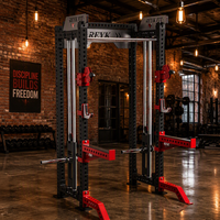 REYK Plate Loaded Dual Cable Machine Cross Strength Trainer Adjustable Pulley Bodybuilding Equipment
