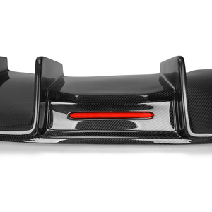 Per <span class=keywords><strong>Audi</strong></span> <span class=keywords><strong>A4</strong></span> S4 B8.5 <span class=keywords><strong>Sline</strong></span> 2013-2016 Diffusore Paraurti in Vera Fibra di Carbonio con Luci LED, Finitura Lucida, Protezione UV, Montaggio a Vite, Nuovo - Product Image 2