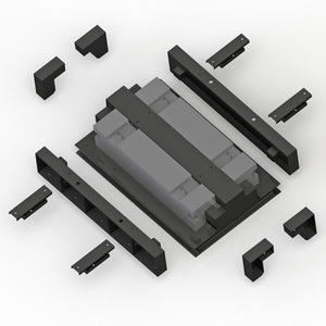 Nóng bán curbstone bê tông khuôn chống va chạm dốc curbstone khuôn curbstone khuôn nhựa khuôn mẫu cho bê tông kerbstone lề đường - Product Image 1