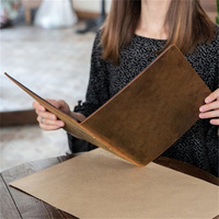 Protège-menu A4 personnalisé pour restaurant, avec pages à visser, idéal pour les cadeaux de bienvenue et la promotion des fabricants