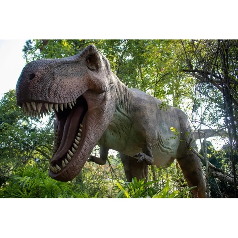 Modelo de dinossauro de pelúcia realista, popular, artificial, modelo de dinossauro animatronic