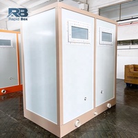 Salle de bain préfabriquée moderne de bonne qualité, portable, petite salle de bain avec douche, salle de bain extérieure, conteneur préfabriqué, toilettes mobiles