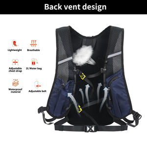 Mochila de Ciclismo Multifuncional Impermeable para Senderismo al Aire Libre, Chaleco de Hidratación de Nailon para Bicicleta, Bolsa de Ciclismo, Bolsa de Viaje para Montañismo - Product Image 3