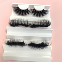 Fournisseurs de cils Vente en gros 5D Faux cils de vison 15mm 20mm 3D Mimics Lash Extensions Cruelty Free Russian Spike Lashes