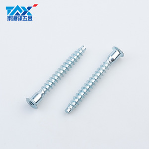 สกรูเกลียวปล่อย M7X40 M7X50 M7X70 M7X85 หัวจม ชุบสังกะสี สำหรับยึดไม้ในงานเฟอร์นิเจอร์แผง - Product Image 2