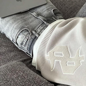 Suéter de Punto Personalizado con Logotipo del Fabricante OEM para Hombre, Transpirable, de Lana/Algodón, Cuello Redondo, Corte Holgado, Manga Larga, para Verano - Product Image 4