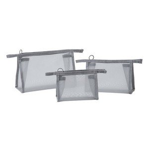 Bolsa de Maquillaje de Malla con Cierre y Logotipo Personalizado para Almacenamiento de Cosméticos - Product Image 2