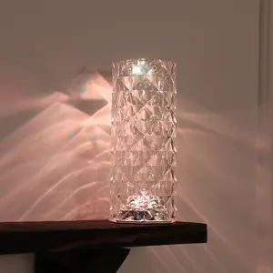 Rosa romántica flor 3D táctil Led USB Lámpara de luz nocturna 7 colores cambiantes hogar dormitorio fiesta decoración lámpara para niña mejor regalo de vacaciones