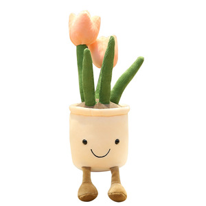Juguetes <span class=keywords><strong>de</strong></span> Peluche <span class=keywords><strong>de</strong></span> Plantas Artificiales, Serie <span class=keywords><strong>de</strong></span> Macetas con Narcisos y Tulipanes, para <span class=keywords><strong>BROS</strong></span>, Decoraciones <span class=keywords><strong>de</strong></span> Peluche <span class=keywords><strong>de</strong></span> 10-35 cm, en Stock, Venta al Por Mayor - Product Image 5