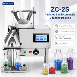 <span class=keywords><strong>Machine</strong></span> de comptage de comprimés semi-automatique en acier inoxydable, compteur de capsules - Product Image 1