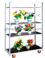 Chariot de transport robuste galvanisé à chaud pour pépinière et serre, chariot à fleurs danois, chariot à fleurs CC Container