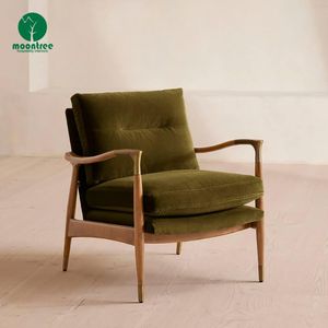 Moontree divano <span class=keywords><strong>e</strong></span> sedia in legno massello di lusso americano in stile rovere di metà secolo poltrona adatta per Hotel <span class=keywords><strong>e</strong></span> Villa - Product Image 2