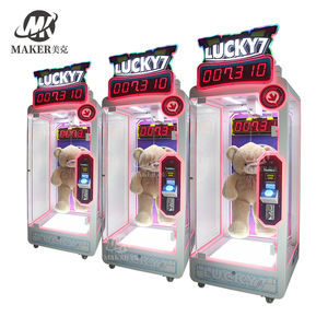 Machine de jeu à pièces Makr centre commercial automatique Lucky 7 Cut Prize Machine de jeu Machine à griffes en plastique - Product Image 3