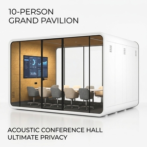 Système de cloisons acoustiques Work Pod, pavillon de bureau préfabriqué, salle de réunion de grande taille pour 10 personnes, usine source Foshan - Product Image 2
