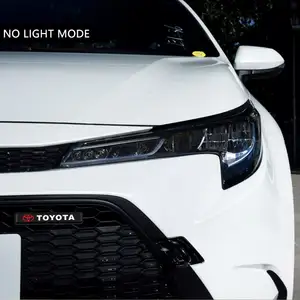 Hoge Kwaliteit Accessoires Custom Logo Auto Badge Auto Front Center Grille Badge Led Embleem Met Licht Voor Auto Tuning