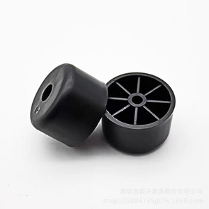 Pied de meuble en plastique Lianxing 40x40x25mm, noir, rond, pour canapé-lit - Product Image 5