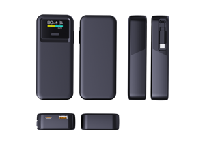 Banques d'alimentation à <span class=keywords><strong>charge</strong></span> ultra-rapide avec PD35W, câble rétractable intégré, Powerbank sans fil avec écran numérique intelligent TFT, désactivation - Product Image 4