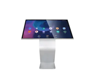 Антибликовый горизонтальный сенсорный киоск, 32 43 50 55 55 дюймов, эргономичный дизайн из сплава, ИК-окно Android, интерактивный сенсорный экран