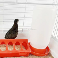 ZZ LM94 Abreuvoir automatique 1L pour poulets, poussins et animaux de ferme, en plastique robuste à alimentation par gravité