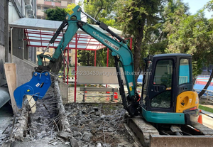 Escavatore attaccato pietra dura frantumatore demolizione attacco idraulico calcestruzzo polverizzatore rotante - Product Image 5