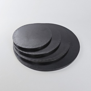 Usine SunShine Vente en gros Présentoirs à dessert carrés ronds en papier doré pour cupcakes Plateau de base Assiettes à gâteaux en mousse - Product Image 4