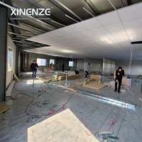 Plafond suspendu 60x60 en grille T, moderne, en fibres minérales, insonorisant, ignifuge, anti-humidité, non perforé, carré, pour bureaux et bâtiments
