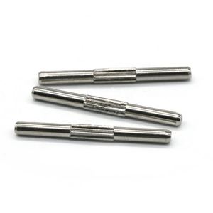 Meilleures ventes : Épingles droites moletées en acier inoxydable Saitong avec logo OEM imprimé, 3,2x28mm, argent poli/noir, personnalisables - Product Image 3