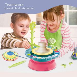 Kit de arte artesanal para niños, máquina de alfarería, juego de paleta de pintura artesanal, <span class=keywords><strong>juguete</strong></span> educativo, alfarería eléctrica - Product Image 5