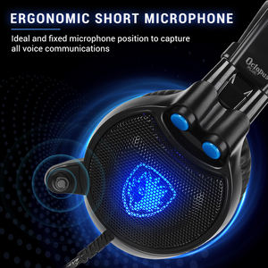 SADES หูฟังสำหรับเล่นเกมแบบมีสายรัดศีรษะแบบสวมศีรษะยืดหยุ่นน้ำหนักเบาหูฟังสำหรับเล่นเกมแบบครอบหูพร้อมไมค์ - Product Image 4