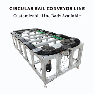 Trasportatore a Catena Circolare di Precisione, Linea di Trasporto Circolare, Postazione di Lavoro Personalizzata per Linea di Produzione Automatizzata - Product Image 1