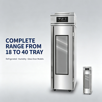 Armoire de Fermentation Électrique Commerciale pour Pains, 36 Plateaux, en Acier Inoxydable, Contrôle Numérique de la Température et de l'Humidité, pour Boulangerie