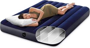 Matelas pneumatique standard Dura-Beam Downy, résistant à l'eau, PVC, hauteur de lit 10 pouces, capacité de poids 600 lb, pompe vendue, longueur 75 pouces, camping - Product Image 2