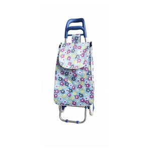 Carrello della spesa pieghevole versione aggiornata, stabilità migliorata, base larga, maniglia antiscivolo, capacità 30 kg, in acciaio al carbonio - Product Image 1