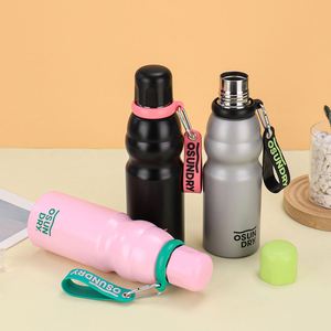 Gourde isotherme colorée de 520 ml avec lanière, mignonne et portable, en acier inoxydable 316, grande capacité, pour sports de plein air et voyage - Product Image 3