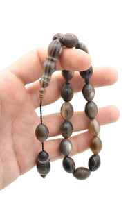 Cuentas de cuerno de búfalo, Tasbih, artesanía natural, cuentas de oración talladas a mano para meditación, mindfulness y rituales religiosos tradicionales. - Product Image 3