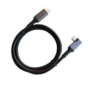 AOC <span class=keywords><strong>USB3.1</strong></span> Tốc Độ Cao Góc Phải 90 Độ VR Loại Cáp C Sợi Quang Bện Che Chắn Nam-Nam Chơi Game PC Truyền Dữ Liệu Cáp - Product Image 1