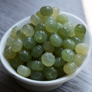 Natural Xiuyan <b>Jade</b> Carved Pumpkin Beads 12mm Spacer For DIY Bracelet <b>Bangle</b> Jewelry Accessories - Product Image 4
