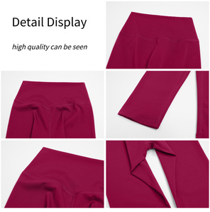 Leggings de Compresión Deportivos sin Costura Frontal, con Logotipo Personalizable, para Gimnasio, Yoga y Running, para Mujer - Product Image 6