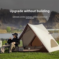 Carpa de Camping Automática para 12 Personas, Portátil, Impermeable, con Doble Puerta y Doble Ventana para Equipo de Exterior