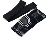 Support de cheville réglable en nylon antidérapant avec sangle, personnalisable avec logo, pour le sport et la compression