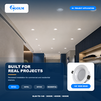 Spots encastrés LED ronds en aluminium pour plafond, 5W 7W 9W 12W 18W 24W 36W, anti-éblouissement, SMD LED, pour éclairage intérieur