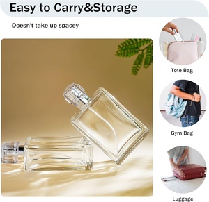 Cao Cấp Chai Nước Hoa Thủy Tinh Rỗng Phun Refillable <span class=keywords><strong>Atomizer</strong></span> 100Ml Vuông Sản Xuất Tại Trung Quốc Gói Win Pw4x - Product Image 5