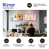 IKinor Pantalla Publicitaria Digital Inteligente LCD de 55 Pulgadas con Sistema Android OEM ODM, Montada en Pared, para Menús y Publicidad