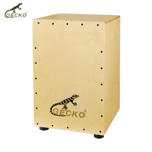 GECKO CL12N Cajon kutusu davul sıcak satış vurmalı çalgılar üretici fiyat tam boy huş ahşap çelik dize cajon kutusu davul